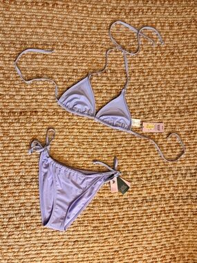 Wild Fable / Target Lavender Tie-Side Triangle Bikini set. Women’s M swimsuit